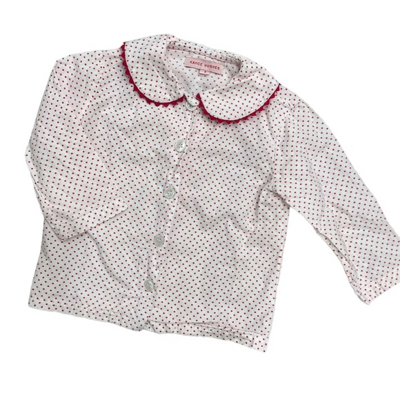 Kayce Hughes Peter Pan Ric Rac Collar Button Down Shirt - Picture 1 of 6